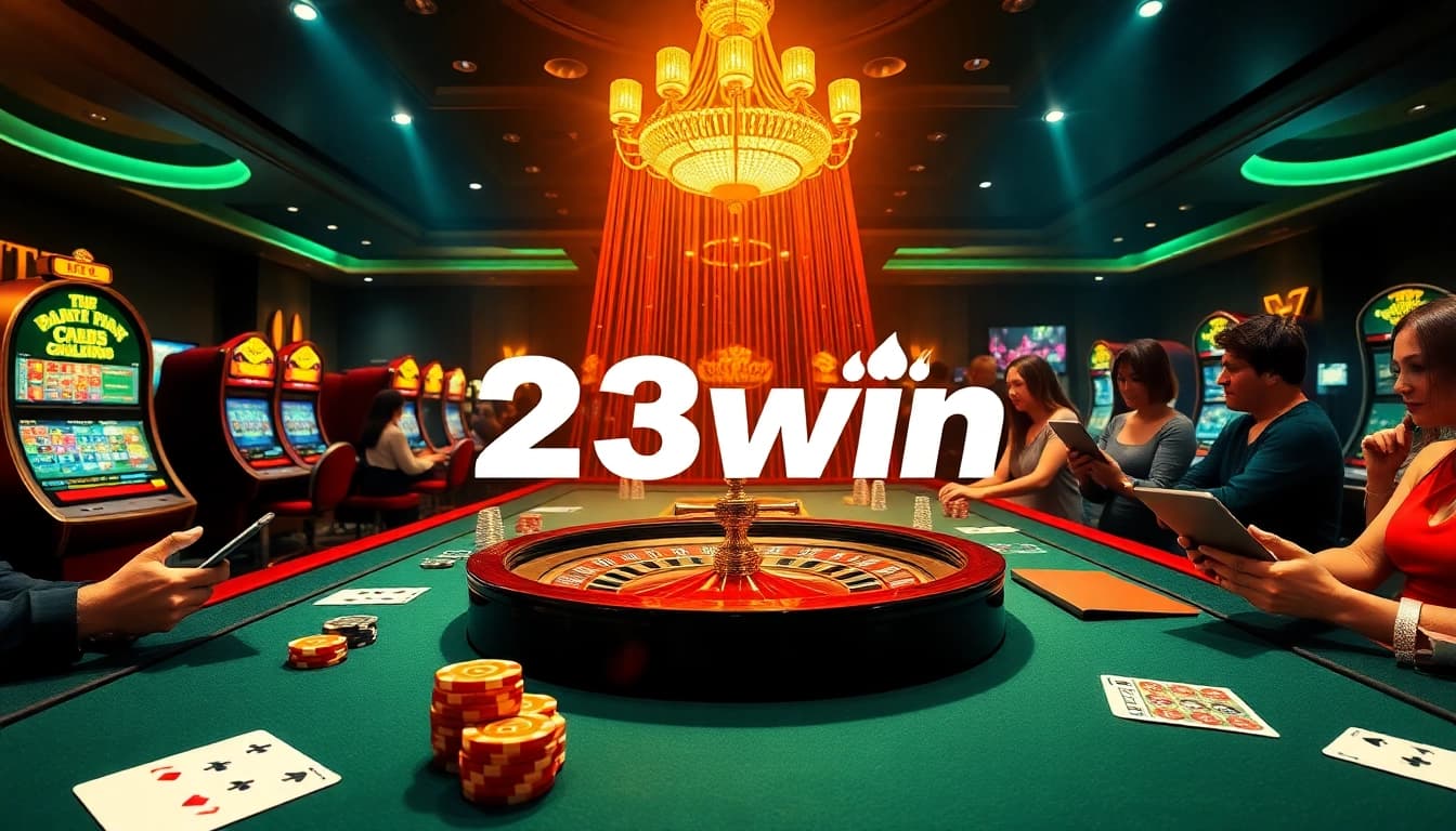 Experience thrilling casino gameplay with 23win, featuring vibrant tables and exciting games.