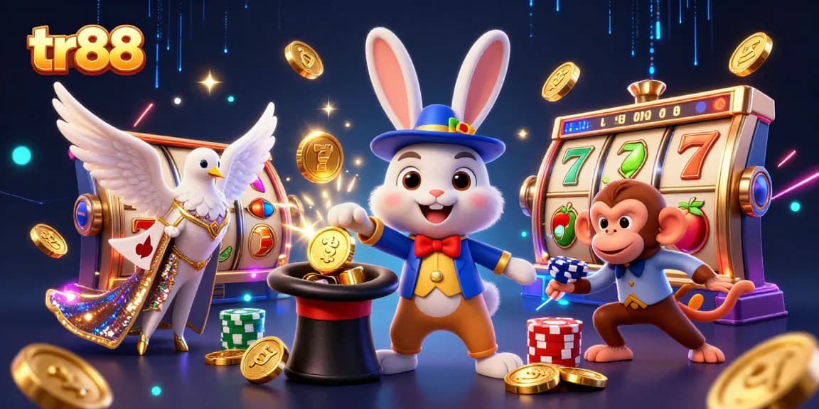 tr88 offers immersive slot gaming experience with vibrant characters and exciting elements.