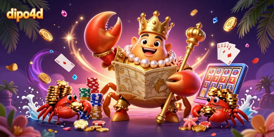 Engage with dipo4d's golden treasures in an extravagant lottery-themed 3D scene.