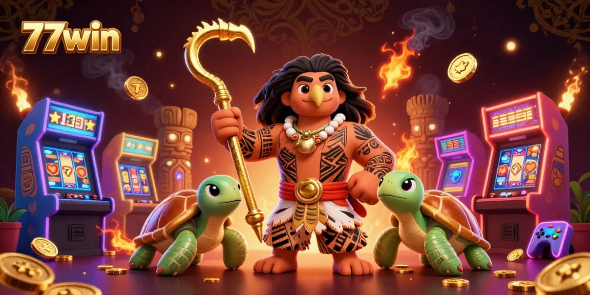 Experience thrilling gameplay at 77win with vibrant 3D casino elements and exciting jackpots!