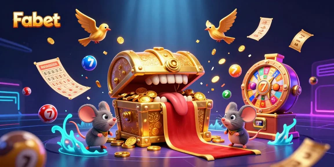 Engage with Fabet's colorful lottery and slot adventure featuring dynamic characters and game elements.