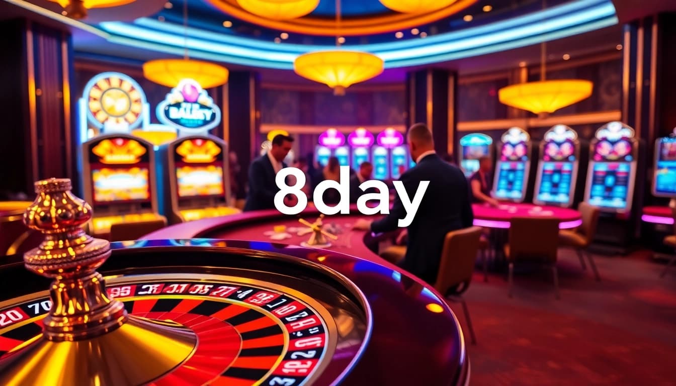 Experience excitement at 8day casino with dynamic poker games and roulette.