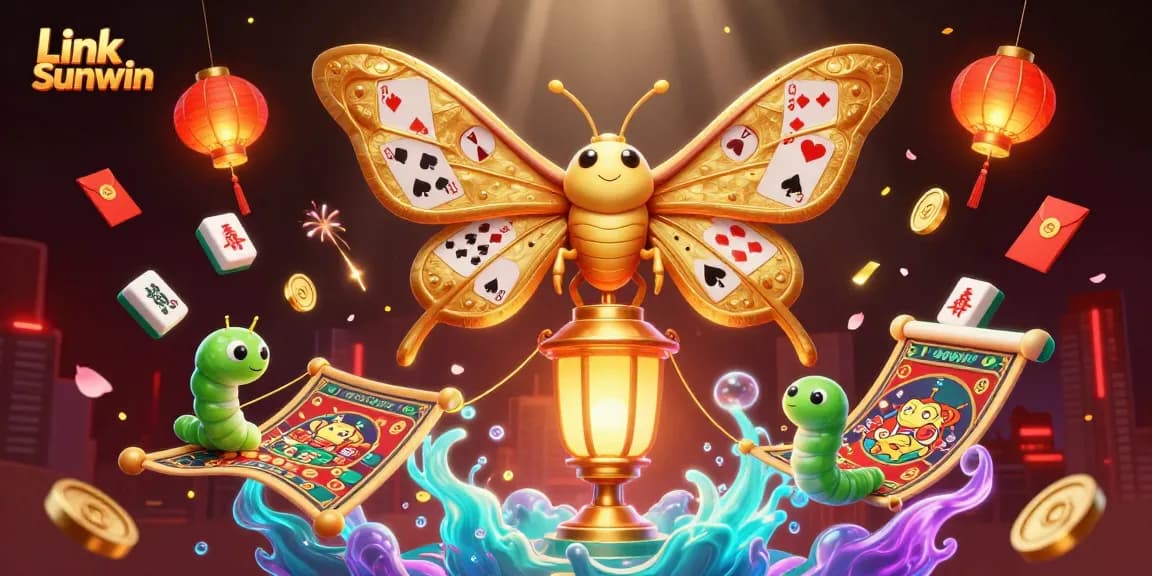 Experience the excitement of Link Sunwin as you explore vibrant casino-themed artistry.
