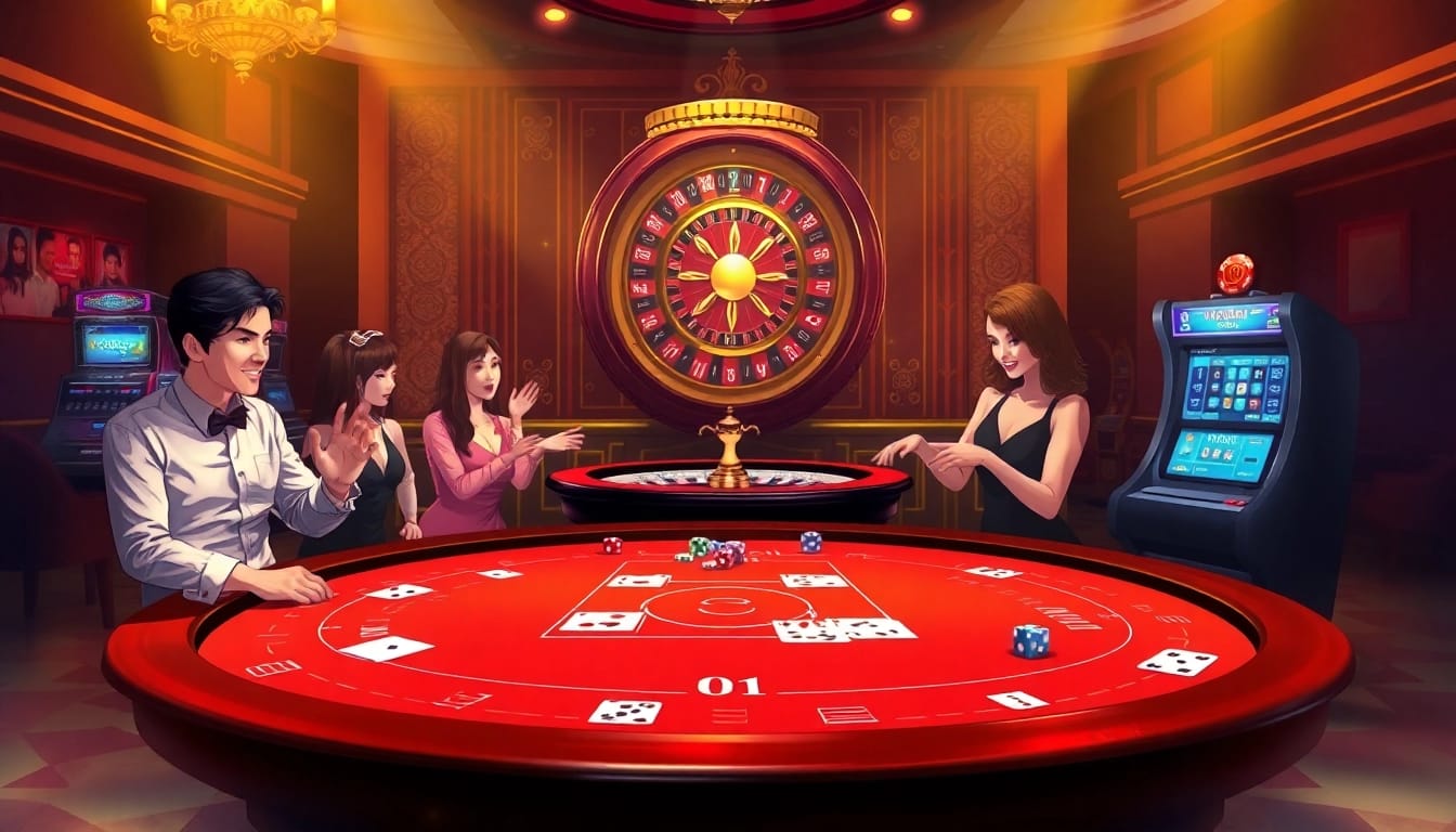Engage in dynamic baccarat gameplay at https://xx88.us/, showcasing players immersed in their bets at an elegant casino table.