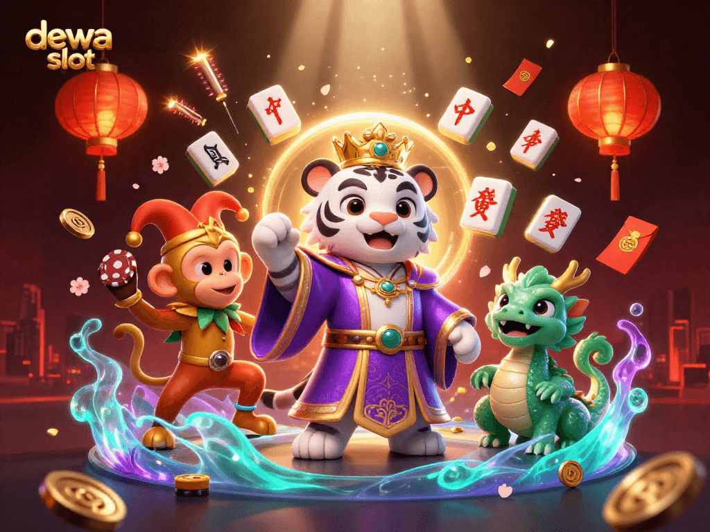 Experience the thrill of dewa slot with our exciting casino artwork featuring incredible characters.