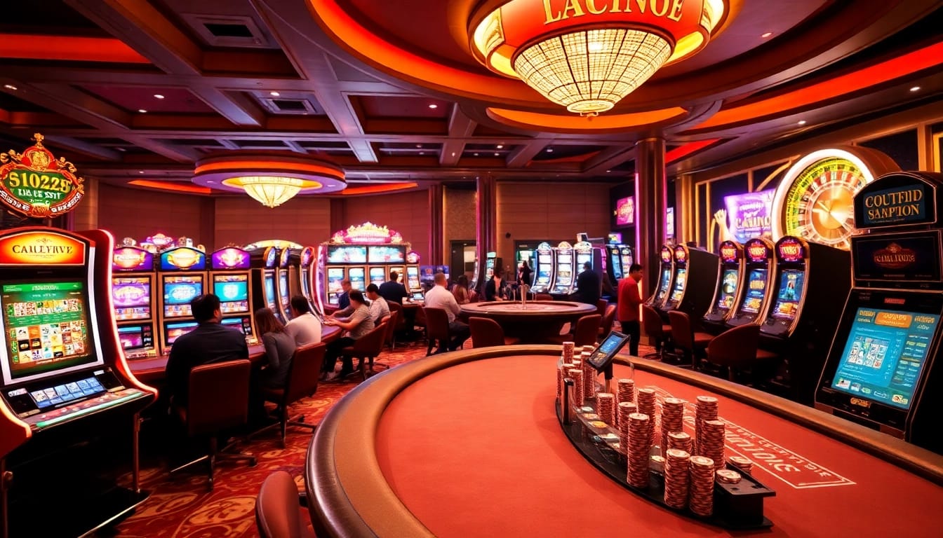 Experience the thrill of Situs Slot with vibrant games and luxurious casino ambiance.