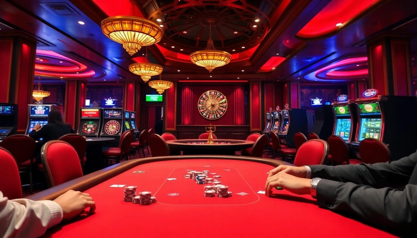 Experience high-stakes poker action at LV88, showcasing strategy and excitement in a luxurious casino setting.