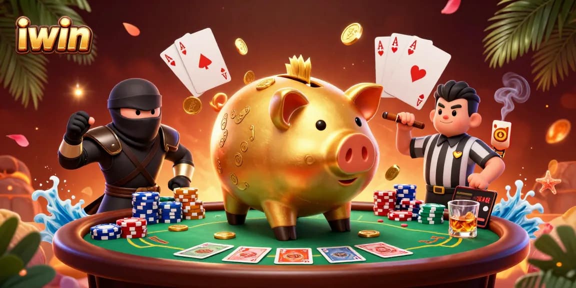 Experience thrilling iwin casino action with a dynamic scene featuring lively characters and vibrant game elements.
