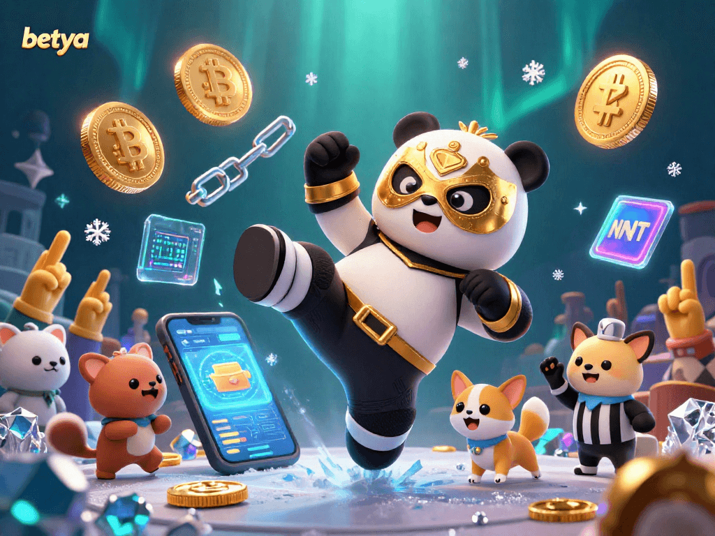 Experience the thrilling fight scene as the panda shows off its skills while betting with betya!