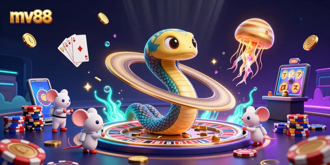 Experience thrilling casino action at mv88 with vibrant roulette, cosmic dealers, and amazing wins!
