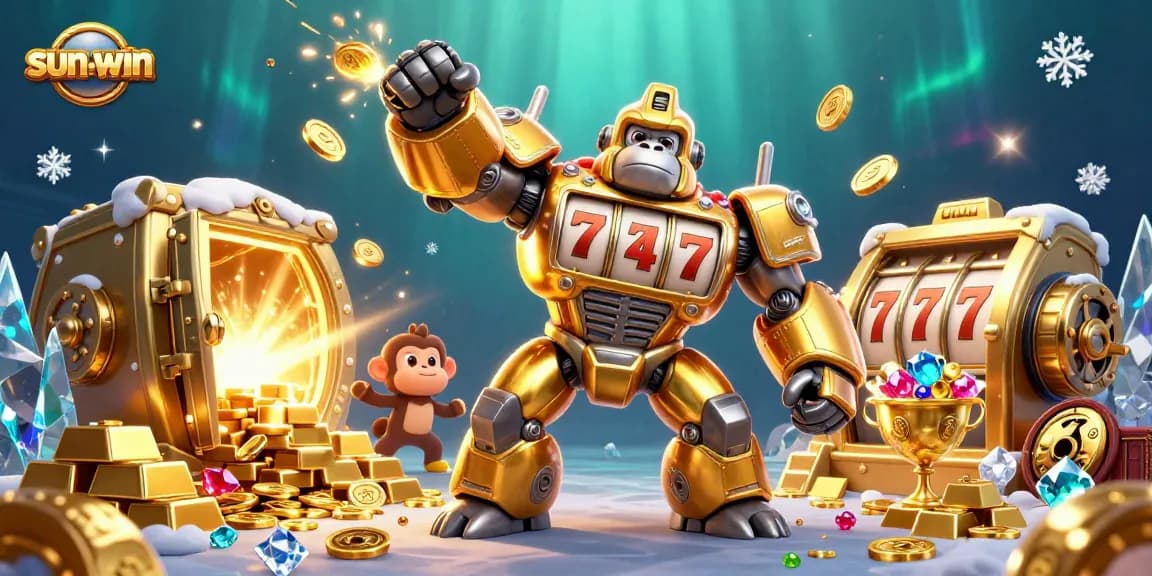 Spin the reels with the sun-win mech in a treasure-filled casino world.