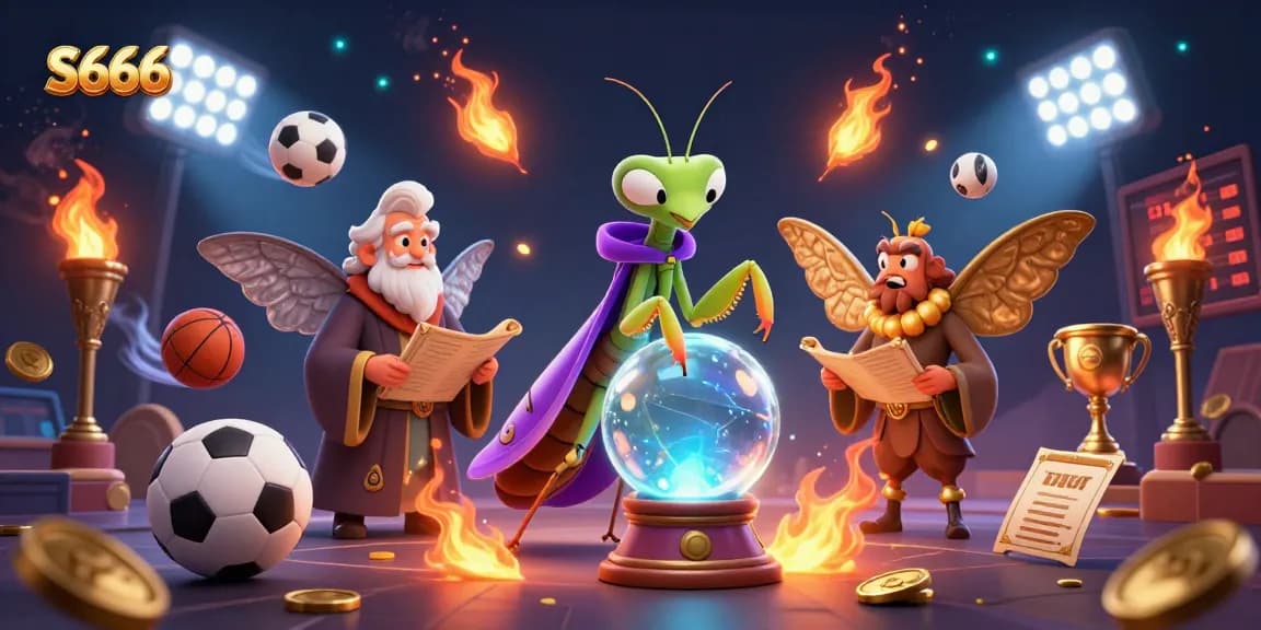 S666 offers exciting betting opportunities in a vibrant casino setting filled with lively game elements.