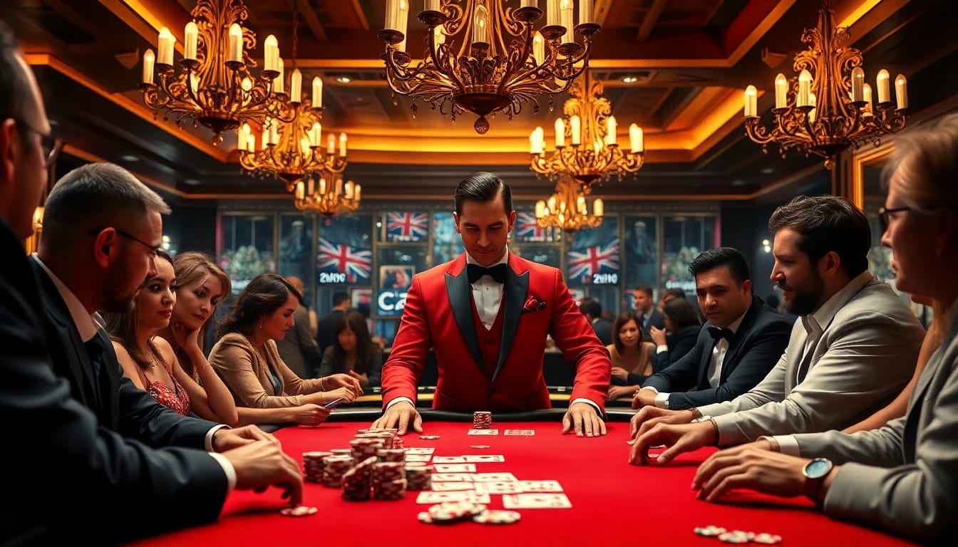 鉅城娛樂城的高賭注撲克遊戲,奪人眼球的賭局氛圍。