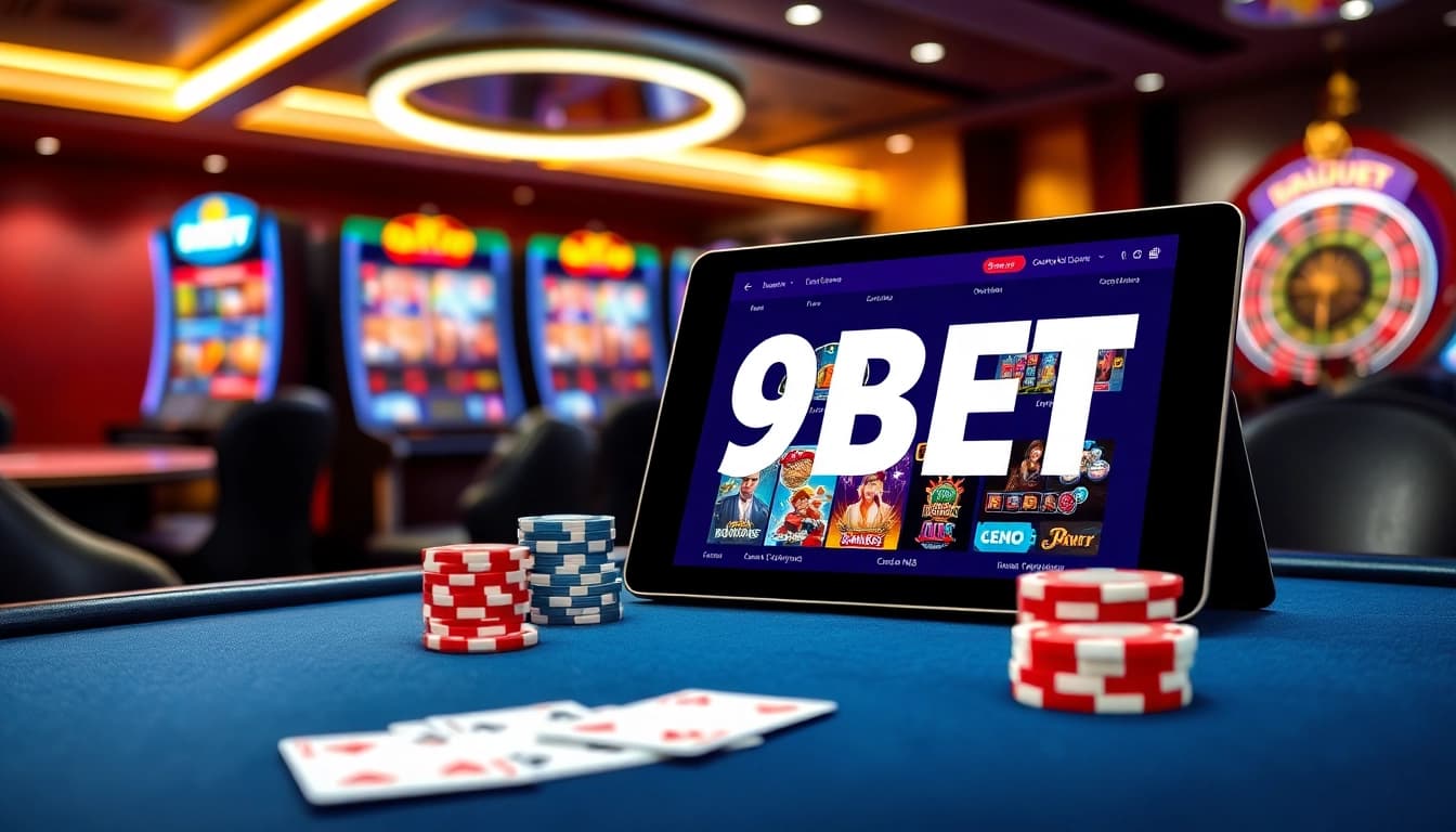 Exciting gambling experience at 999BET with vibrant casino elements and a sleek interface.