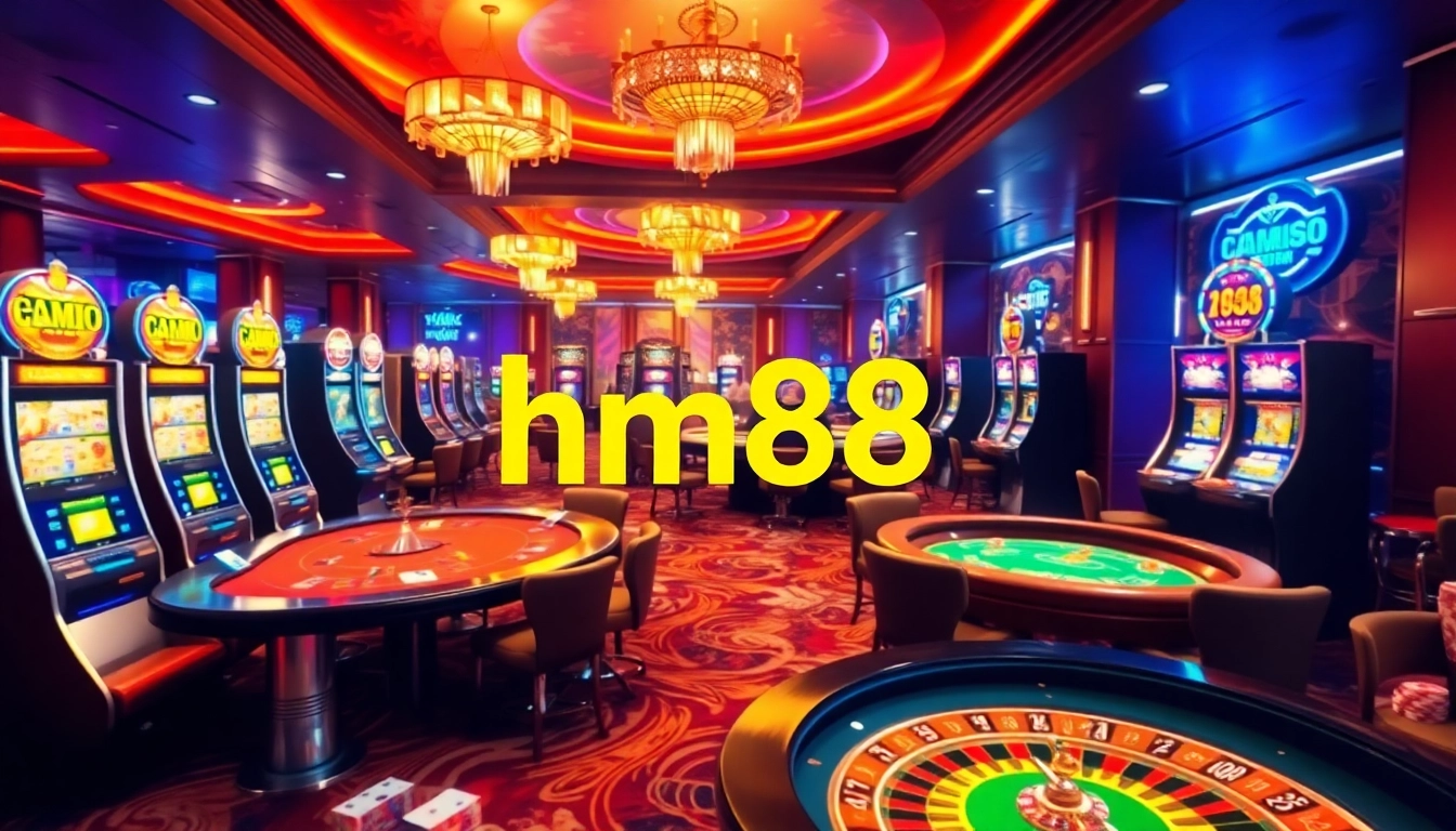 Experience the vibrant gambling atmosphere at hm88 with exciting games and luxurious design.