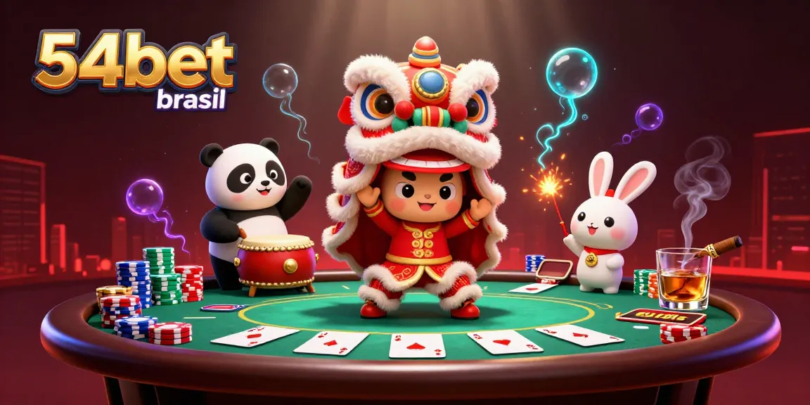 Enjoy thrilling poker action and festivities at 54bet brasil with colorful characters and game elements.