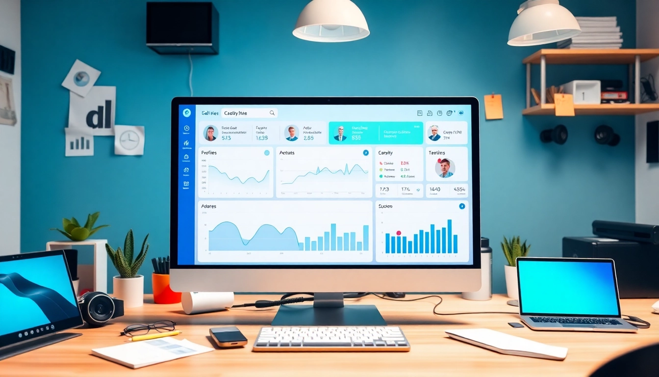 Visual representation of call centre software interface, illustrating key metrics for improved customer management.