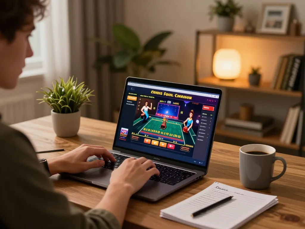 Engaging in online betting through Bsport app while enjoying a cozy home atmosphere