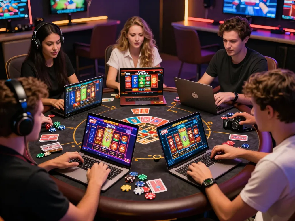 3win online gambling enthusiasts enjoying vibrant casino gaming experience
