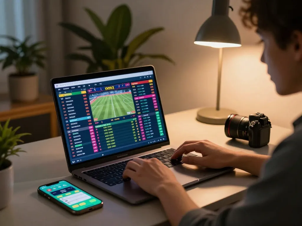 Engaging in live sports betting at home with llwin app and laptop for strategic decisions