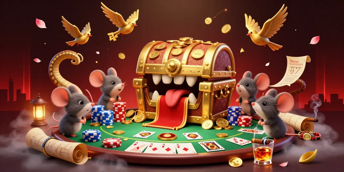 Join the lucky rollers on a thrilling adventure with treasures and poker chips!