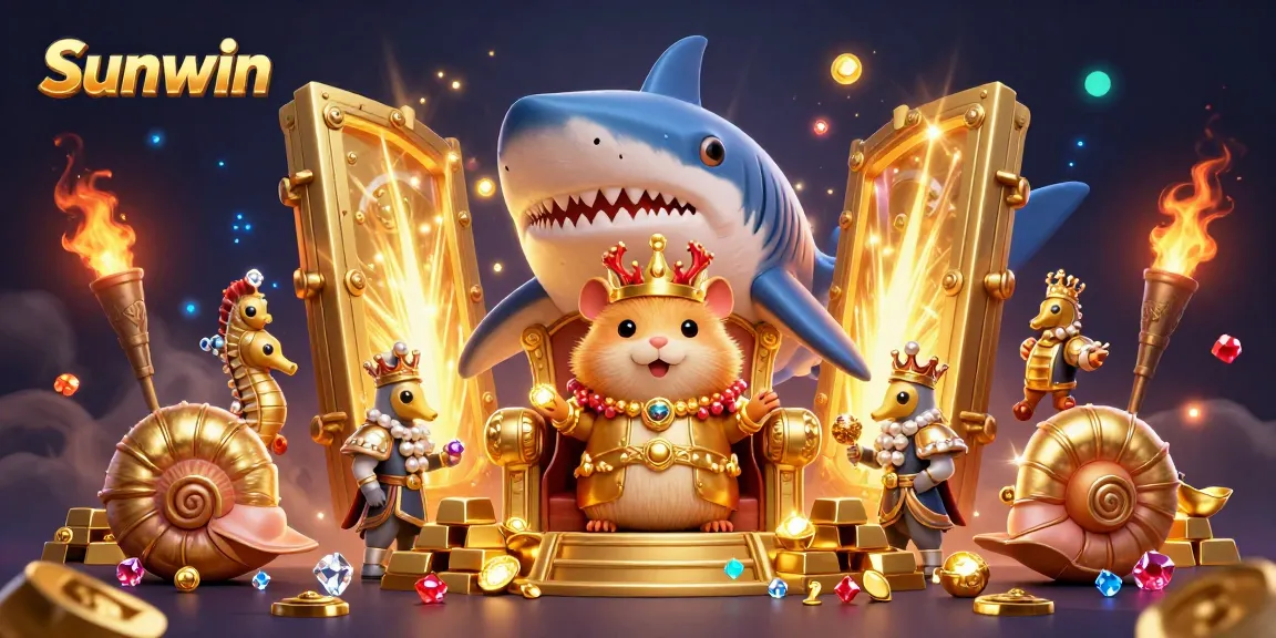 Experience Sunwin's exciting undersea adventure with a golden hamster king and dazzling treasures in an action-packed gambling realm.