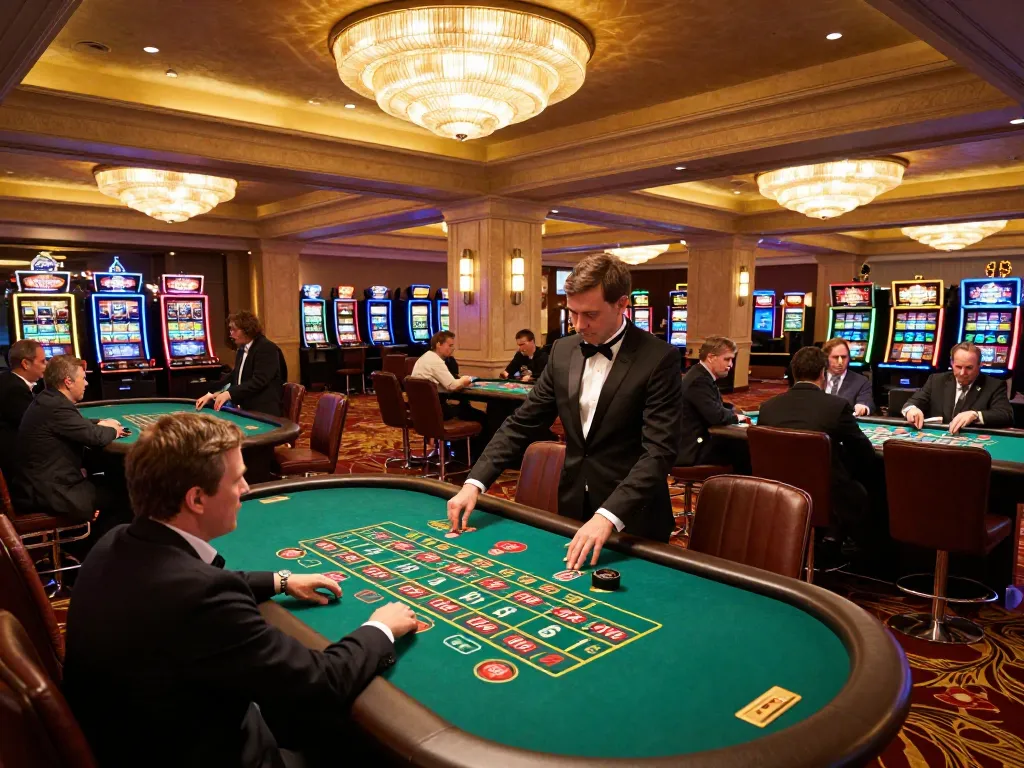 MU88 players engaging at roulette tables in a luxurious casino setting, capturing strategic betting moments.