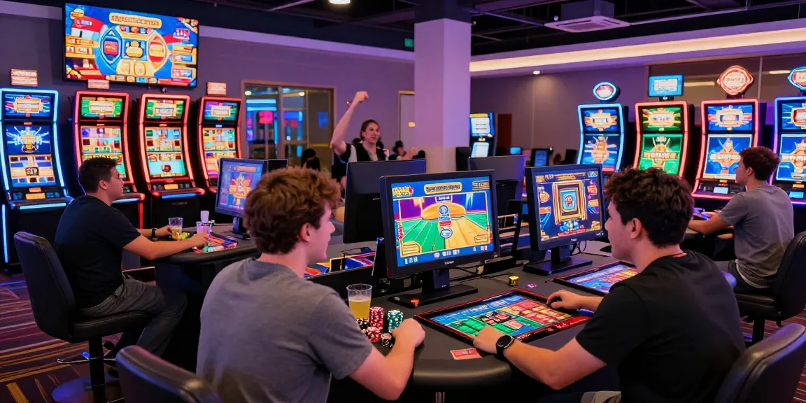 Players enjoying slots that accept credit cards in a vibrant casino environment filled with excitement.