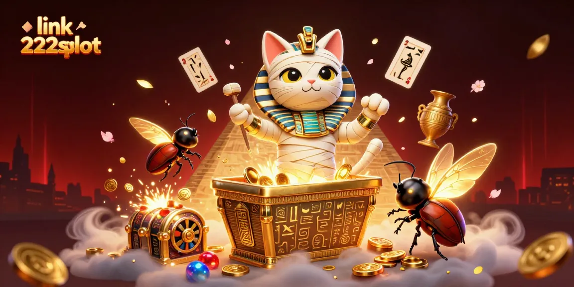 Menangkan hadiah menggunakan link 222slot dalam ilustrasi kasino yang penuh detail dan kekayaan visual.