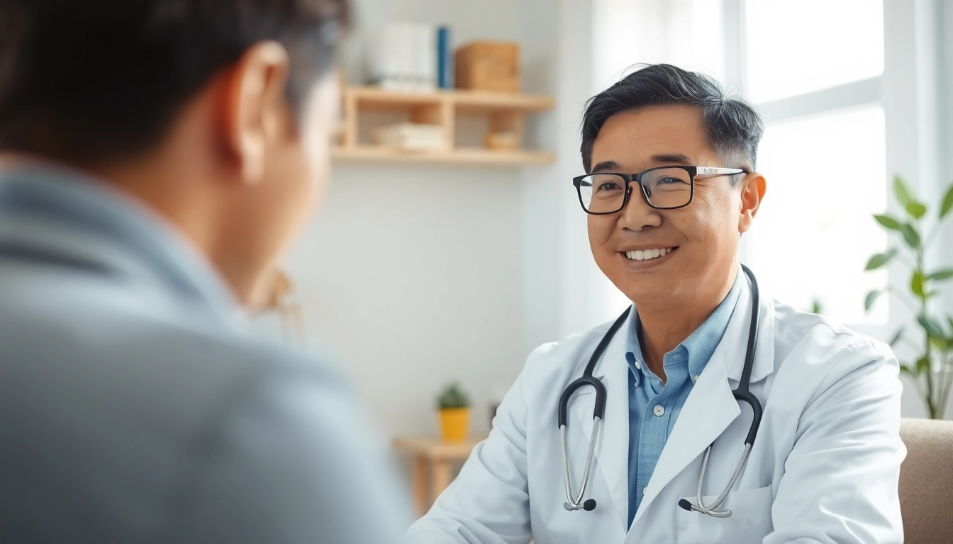 Telehealth doctor for prescriptions discussing medical advice during a video consultation.