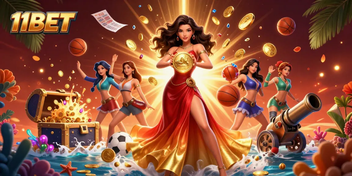 Join the excitement of 11BET with stunning visuals showcasing a vibrant online casino atmosphere.