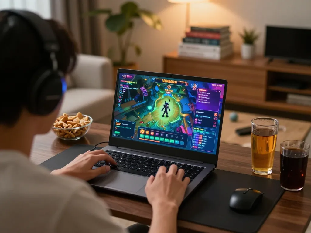 Engaged player enjoying VENOM889 Datfar gameplay with intense character progression visible