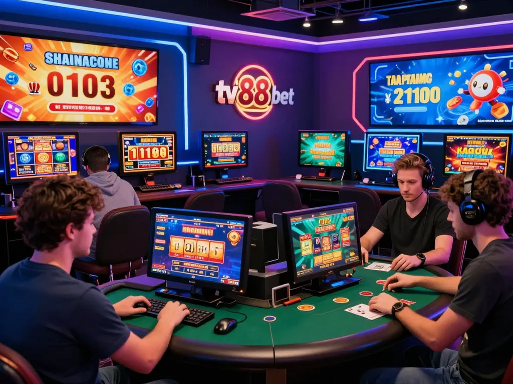 Engaging players utilizing the tv88 bet platform in a vibrant online casino setting filled with excitement and colorful promotions.