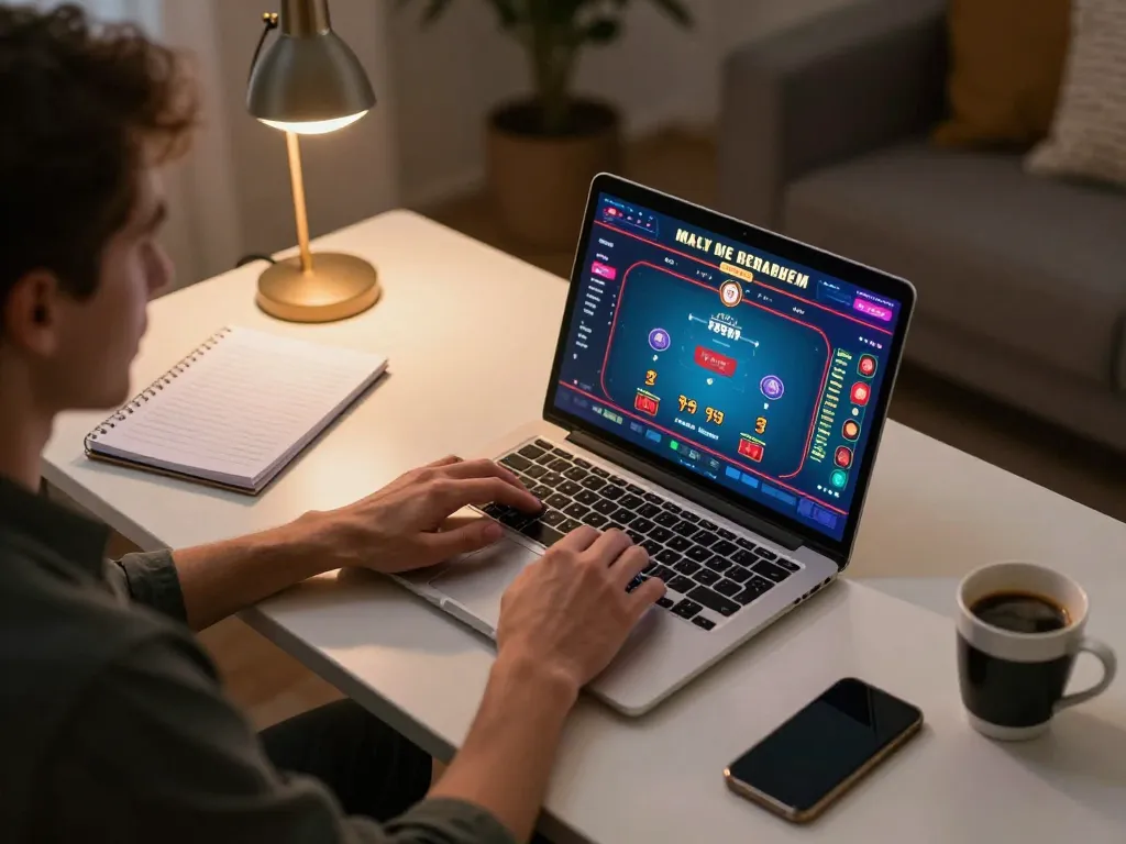 Engaging in an online poker game on CUCU777 platform with strategic betting insights.