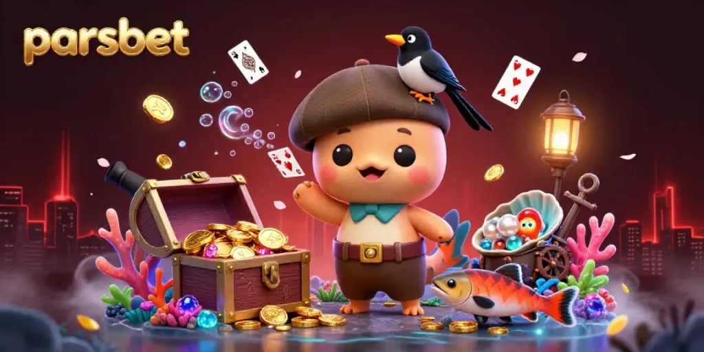 Parsbet casinolarında oyun kazanmak için 3D numaralı nesne ve hareketli karakterlerle dolu ilginç bir sahne.