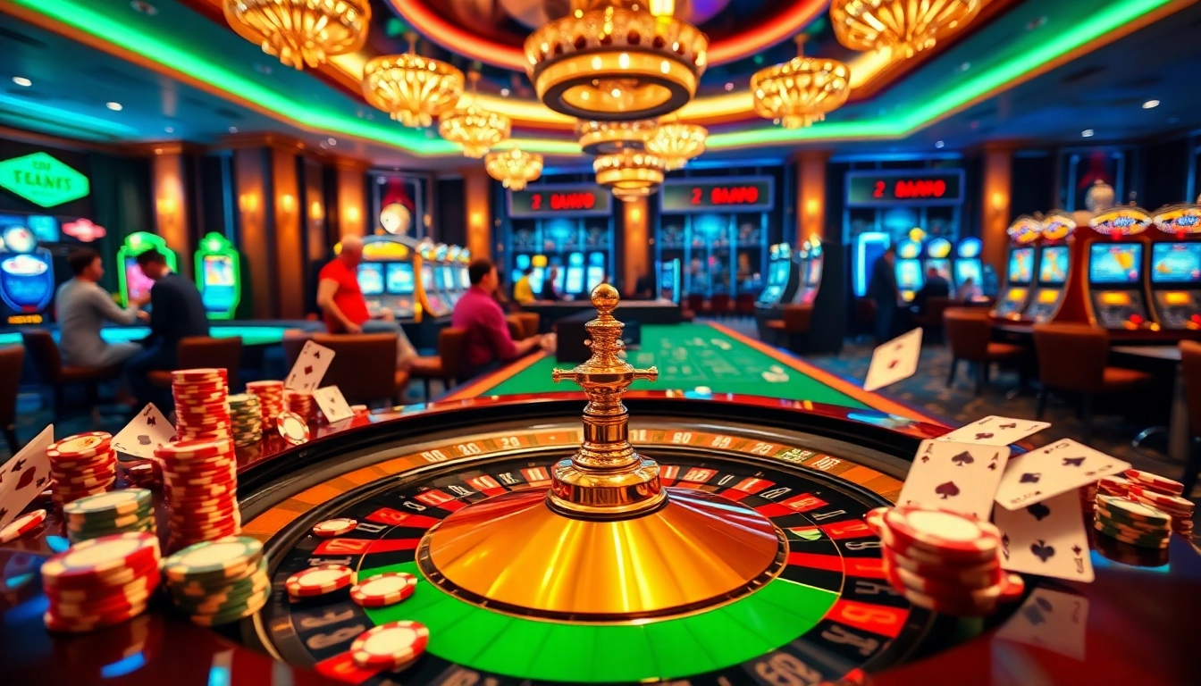 Experience the thrill of betting at Go8 casino with vibrant tables and excited players.