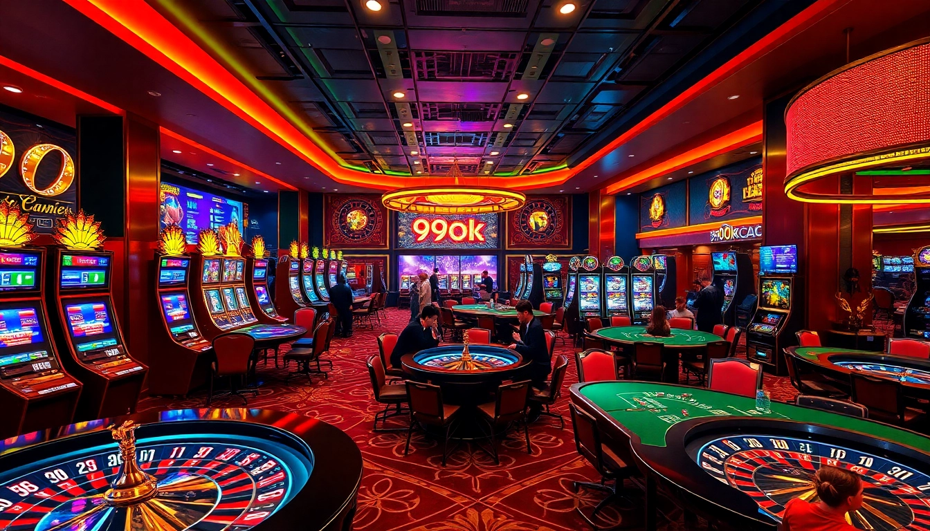 Experience the excitement of 99ok with vibrant casino games and a luxurious atmosphere.