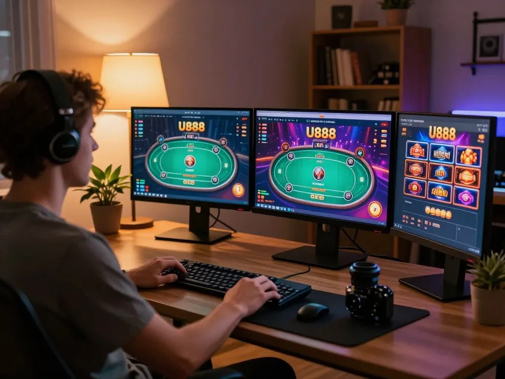 Engaging gameplay on U888, showcasing immersive online poker experience.