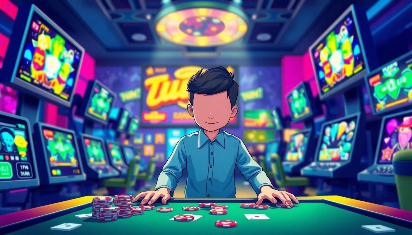Engaging illustration of iGaming Signal with vibrant graphics and an animated character.