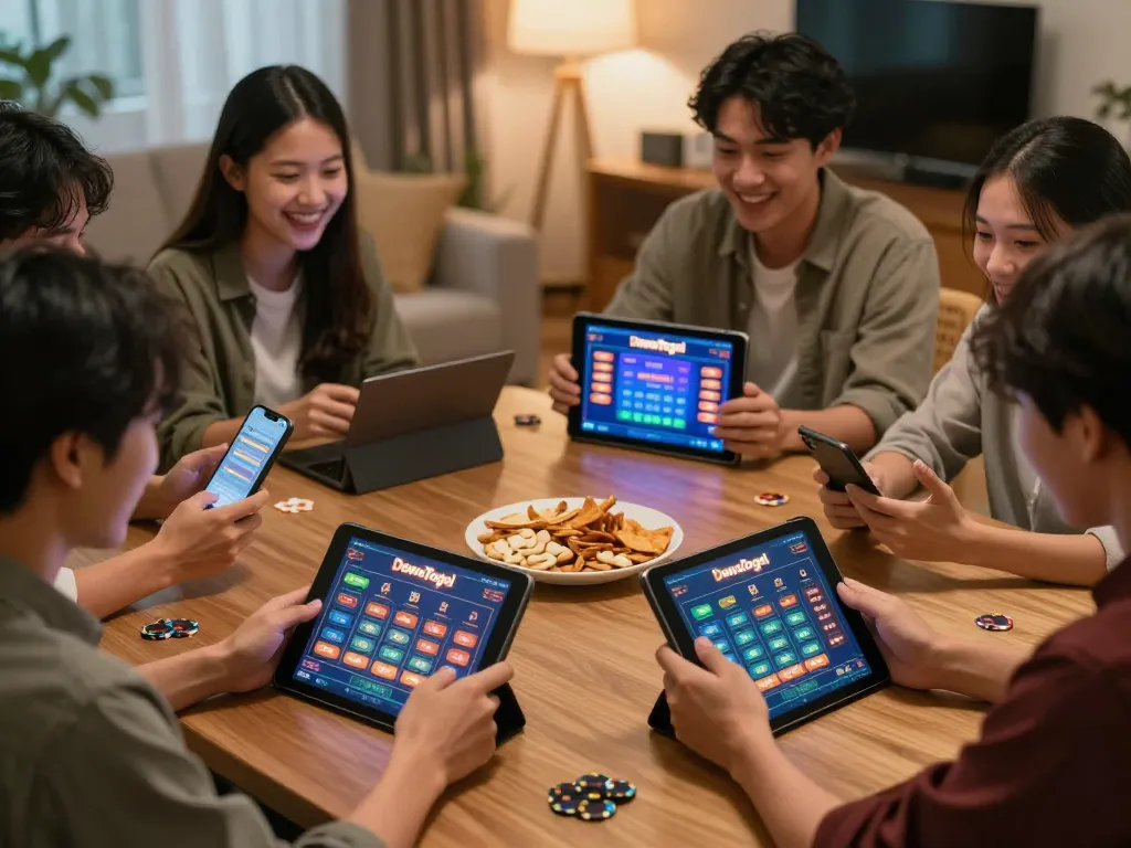 Dewatogel Link Alternatif Login Terbaru used for an engaging online gambling experience with friends at home.