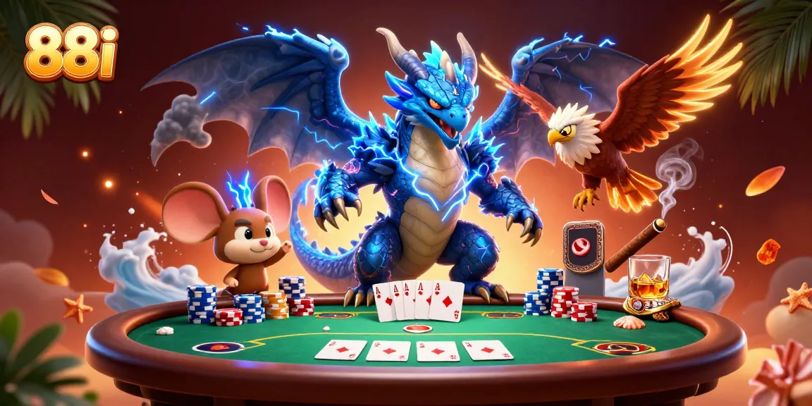 Engage in thrilling games at 88i with vibrant characters and packed casino elements.