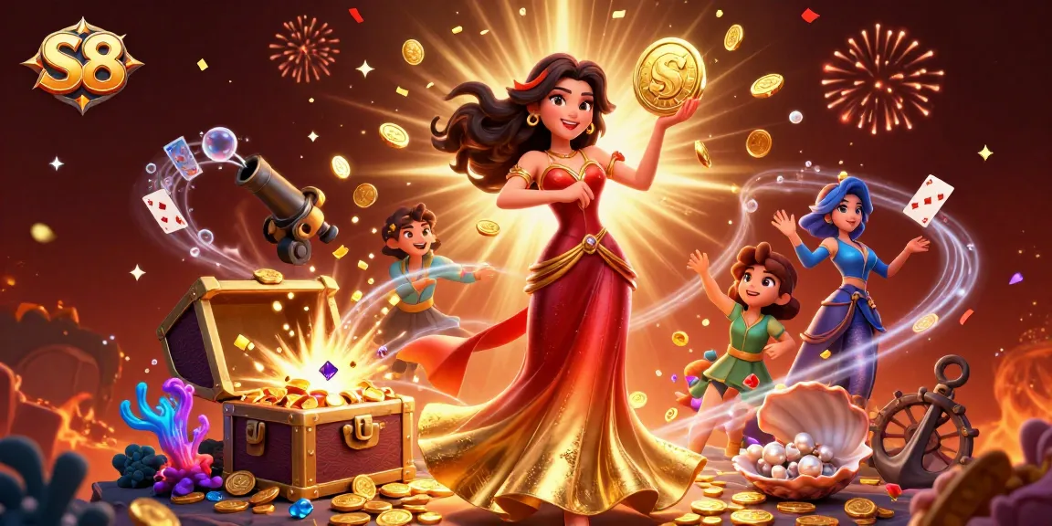 S8 members win exclusive rewards in a vibrant casino-themed scene