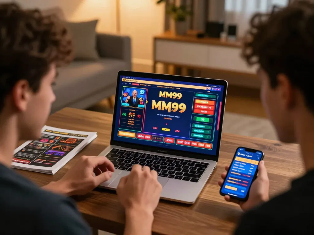 Player celebrating a win on the MM99 online casino interface, showcasing strategic gameplay.