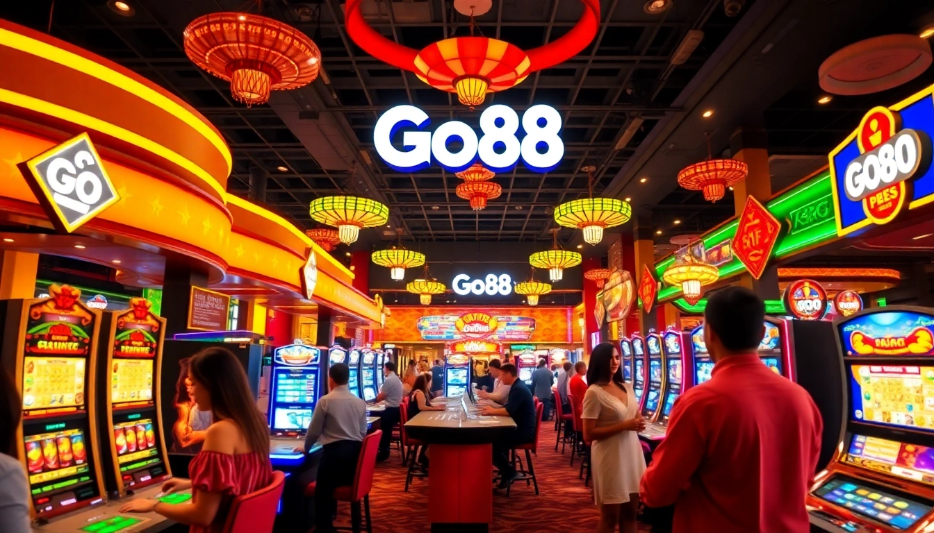 Engaging players at Go88 casino, showcasing vibrant games and live interactions.
