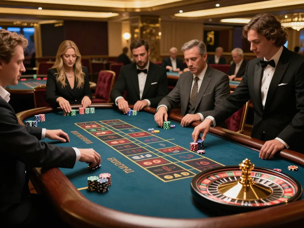 Experience the pragmatic thrill of betting at a roulette table in a luxurious casino atmosphere