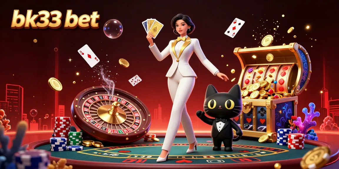 Experience exciting live casino play with bk33 bet in this vibrant dynamic 3D scene.