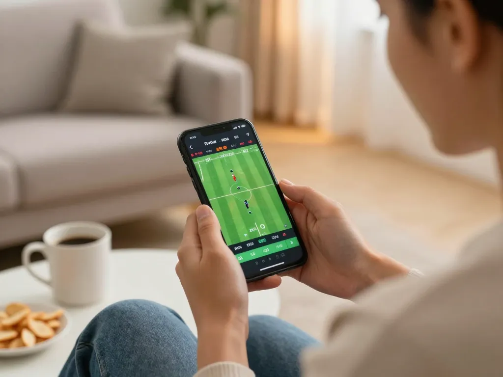 Engaging in ca khia betting strategy while enjoying a cozy living room atmosphere.