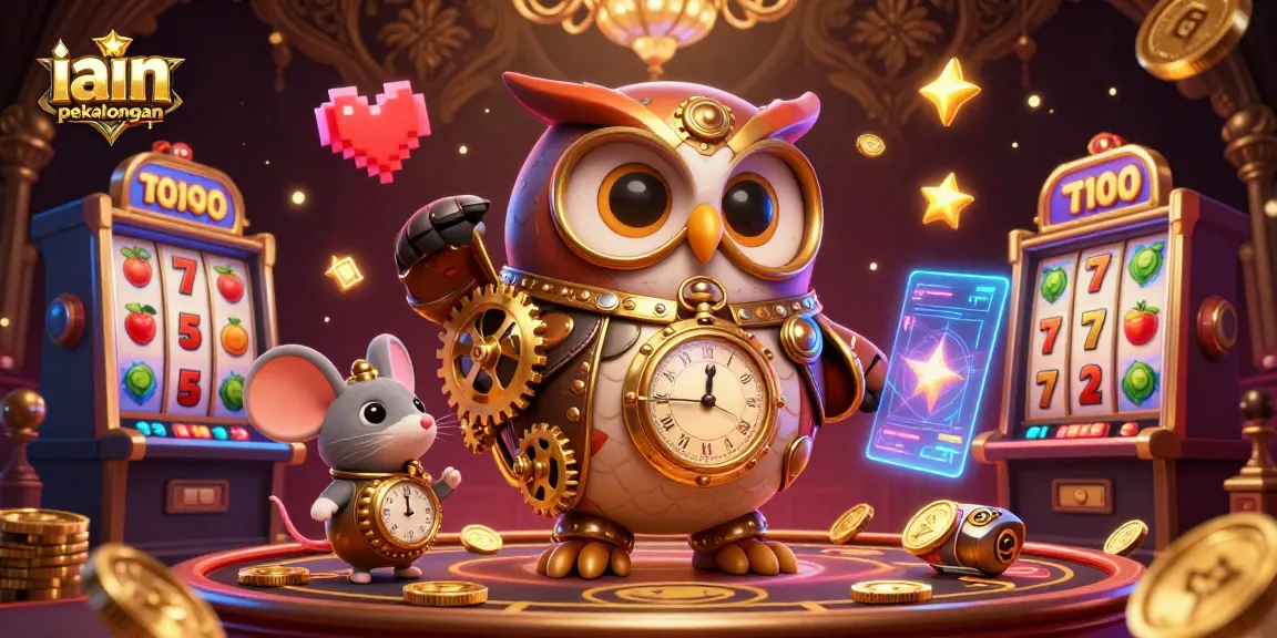 Spin slot machines with vibrant colors showcasing iain pekalongan in a lively casino setting.