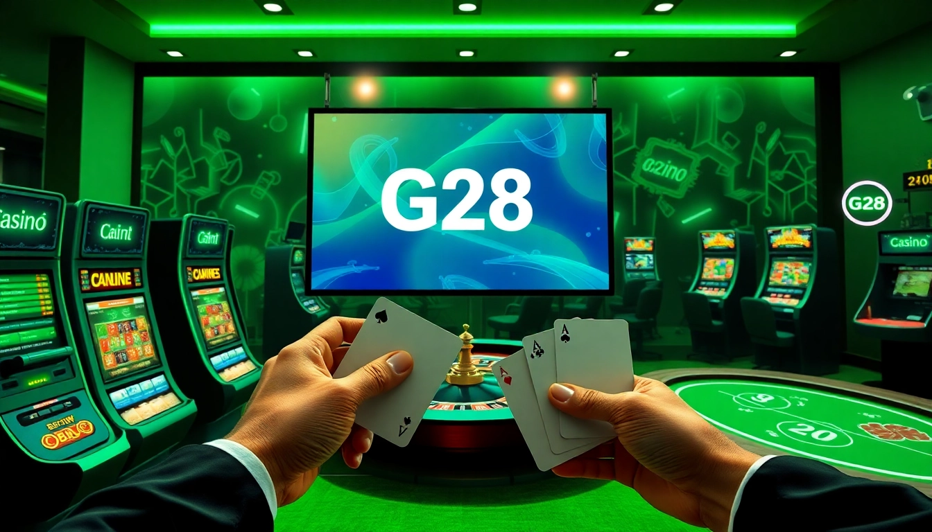 Experience excitement and strategy with G28 at a modern online casino showcasing games.