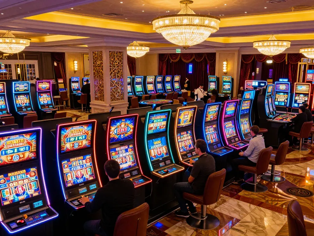 Rasakan permainan yang bersemangat di https://withinthesewallsblog.com/2017/ dengan pemain yang terlibat di mesin slot dalam kasino mewah